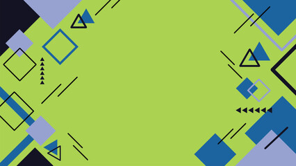 Flat Geometric Vector Background for background Slide