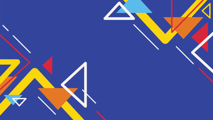 Flat Geometric Vector Background for background Slide