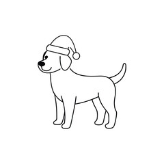 vector illustration of a dog