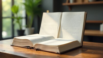 Minimalist book cover with three different size options displayed on a wooden table , presentation, minimalism, sizes