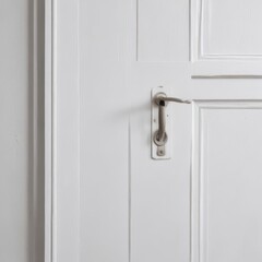 Fototapeta premium door handle and lock, door handle and key, door handle on the door