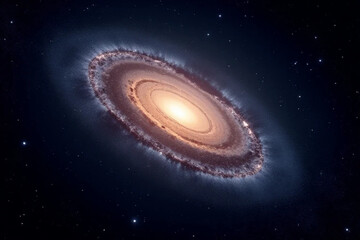 Naklejka premium space galaxy in space