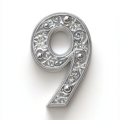Obraz premium Elegant christmas-themed number decoration home digital art festive close-up aofthanit