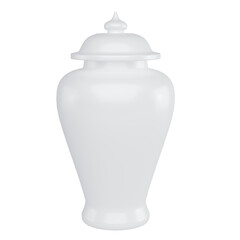 white ceramic jug isolated