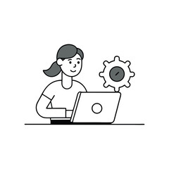 boy with laptop computer