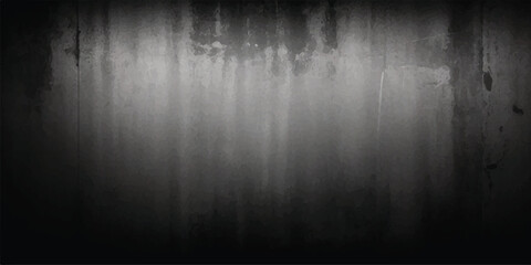 Elegant black background vector illustration with vintage distressed grunge texture and dark gray charcoal color paint, black stone or concrete wall, black banner.Dark Beauty of a Black Wall