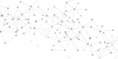 A beautiful Chaotic abstract line seamless pattern .Technology black illustration . Connected lines with dots .graphic background dots with connections for your design, illustration