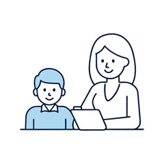 vector illustration of a family