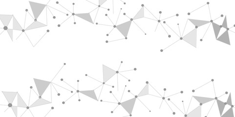 Gray Origami Background White Vector. Crystal 3d Design. Hoar Triangular Background White Vector. Polygon Effect Illustration. Texture, pattern, gray and white triangle, abstract style	