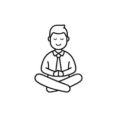 vector illustration of a man with a book