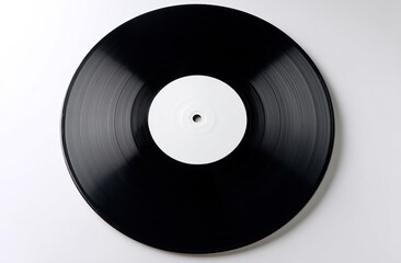 Obraz premium Vinyl Record: Exploring the Analog Music Experience with Grooves and Sound