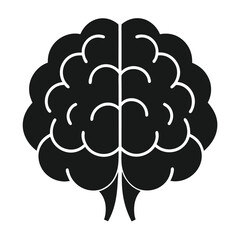 Human Brain Vector Icon Illustration