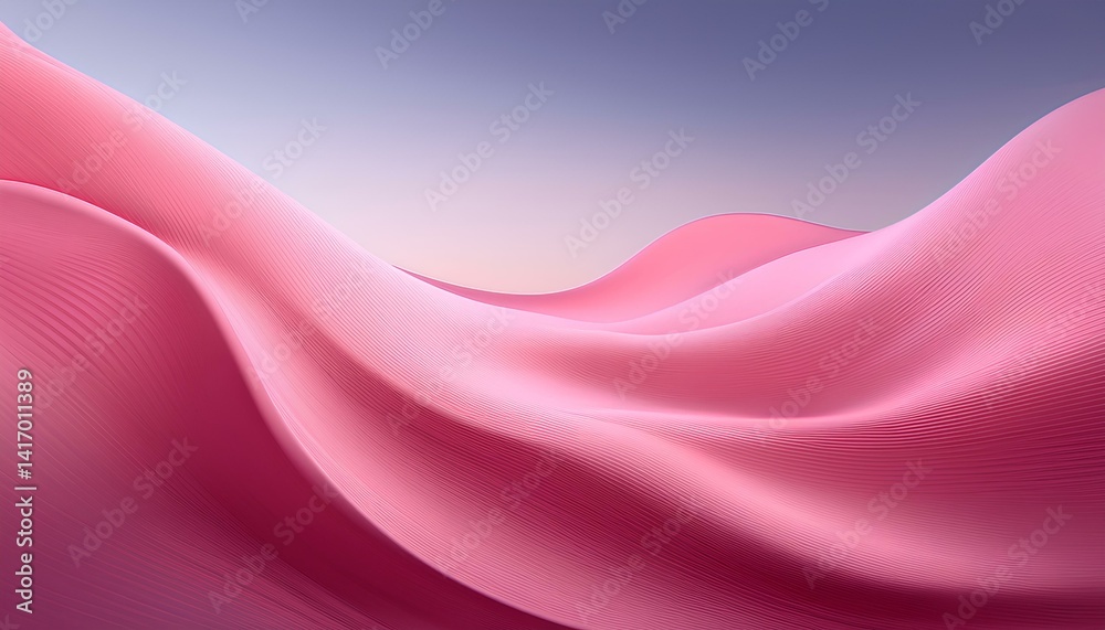 Canvas Prints soft pink wave abstract background.