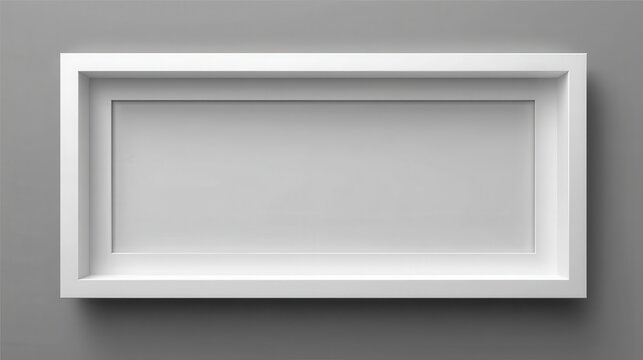 Clean and simple blank picture frame on a-4 - shadowbox showcase concept