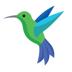3d-green-and-blue-humming-bird-illustration-isolat  