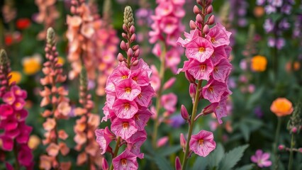 Fototapeta premium pink flowers in the garden