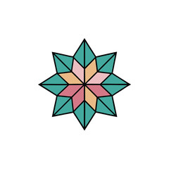 Obraz premium abstract flower vector illustration