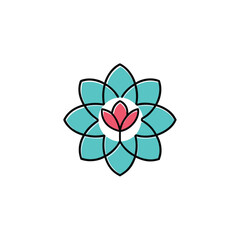 abstract flower vector illustration