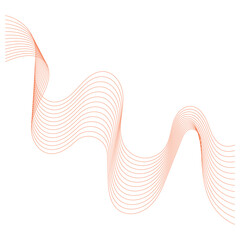 Fototapeta premium Simple Modern Abstract Wave Line Element