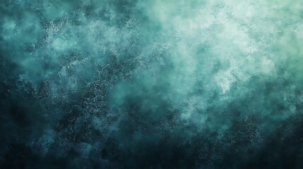 Fototapeta premium Abstract Blue and Green Textured Painting, Abstract textured painting with shades of blue and green, resembling ocean waves