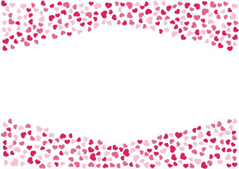 ハート柄の背景 赤系の3色 ハート