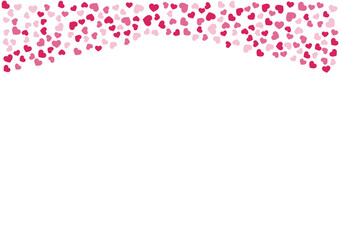 ハート柄の背景 赤系の3色 ハート