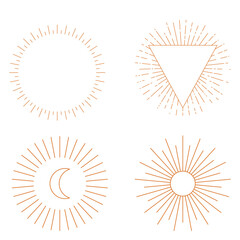 Celestial and Geometric Burst Designs