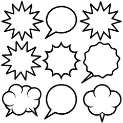 Comic Book Speech Bubbles Collection