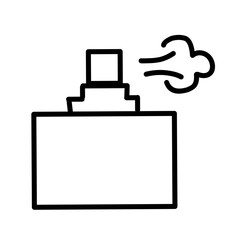 Perfume bottle icons vector set.