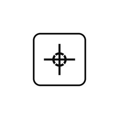 The Center Of Gravity Icon Vector