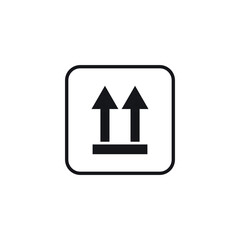  These Side Up Icon Vector Sign