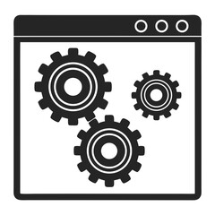  Gear Icon Machinery Parts Vector Art Illustration Design