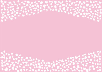 ハート柄の背景 赤系の単色 白抜き ハート