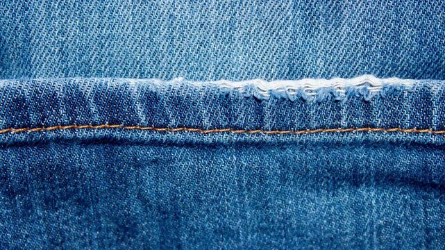 Blue denim jean texture as background, stop motion animated backdrop