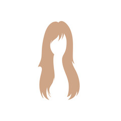 Woman blonde hairstyle. Vector salon hairstyles and trendy haircut.