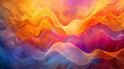 Fototapeta premium Abstract Colorful Waves Background Texture Design Art