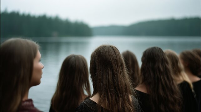 Two women engage in meticulous spice selection at a traditional market, highlighting cultural exchange and culinary expertise.