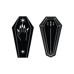 coffin nails Vector art illustration 