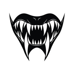 Fototapeta premium vampire fangs victor art Illustration 