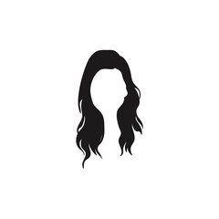 Trendy woman hairstyle. Vector illustration 