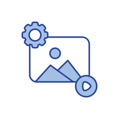 Content Management Icon vector stock illustration