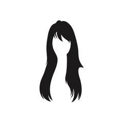 Trendy woman hairstyle. Vector illustration 