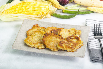 Tasty golden potato hash brown