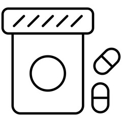 Medicine Vector Icon Stock Illustration for Healthcare and Medical Concepts