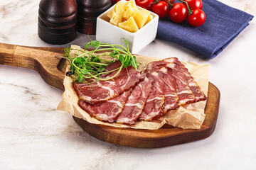 Italian pork sausage - prosciutto crudo