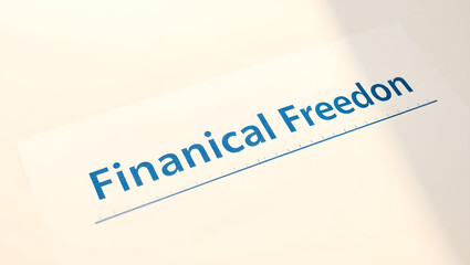 Fototapeta premium Achieve Financial Freedom A Guide to Building Wealth and Independence