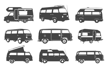 Camper van svg, Camper van silhouette, Travel van silhouette, Travel van svg, Camper car svg, Travel car silhouette, Camper van vector.
