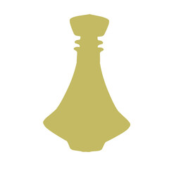 perfume bottle silhouette vector stock illustration.
