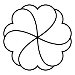 Flower, Floral, Petals, botanical, Outline element