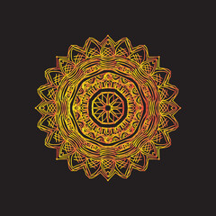 easy mandala design with clean lines for coloring book, tattoo and henna design, creative mandala art, mandala design for adults coloring book